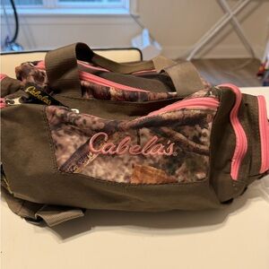 Cabela's Camouflage and Pink Travel Bag